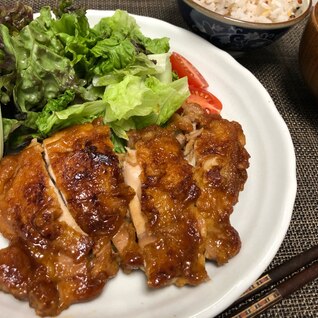 ご飯が進む！！ウスター入り美味しい照り焼きチキン